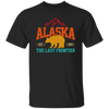 Cool Alaska The Last Frontier Grizzly Bear Souvenir Vintage Unisex T-Shirt