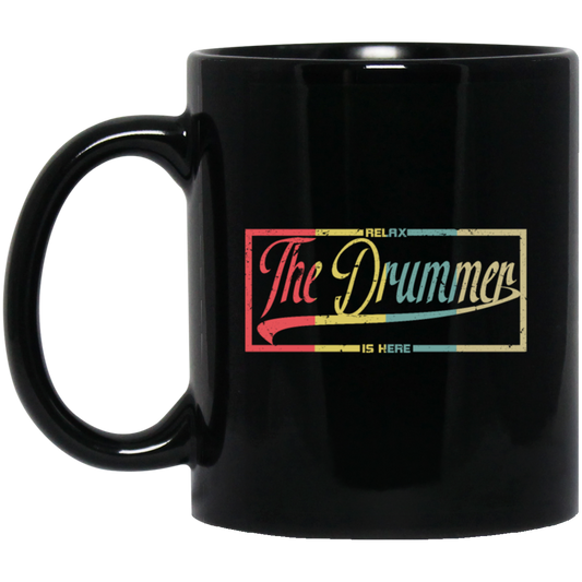 Retro Relax The Drummer Is Here Drummer, Vintage Drummers Birthday Gift