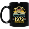 1973 Best Gift, 1973 Limited Edition, April 1973 Birthday Gift, Retro 1973 Black Mug