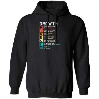 Mindset Gift, Growth Mindset, Retro Mindset Lover, Improve Yourself Pullover Hoodie