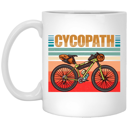 Retro Cycopath Funny Vintage Bicycle Cyclist Humor Gift