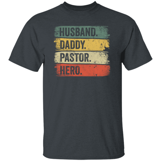 Retro Husband Gift Husband Daddy Pastor Hero