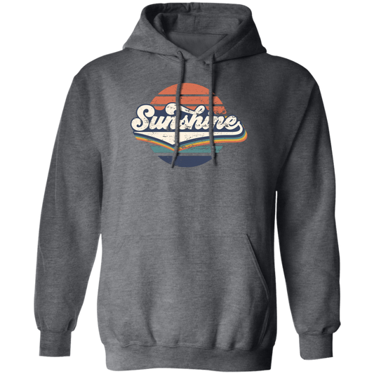 Retro Sunshine, Love Sunshine Gift, Sunshine Vintage, Sunshine Love Gift Pullover Hoodie