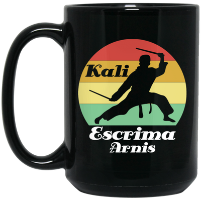 Filipino Martial Arts And Self Defense Suitable For Fighters With Stick And Sword Black Mug