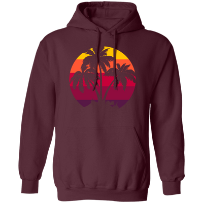 Sunset, Palm And Beach. The Perfect Holiday With Palm Tree