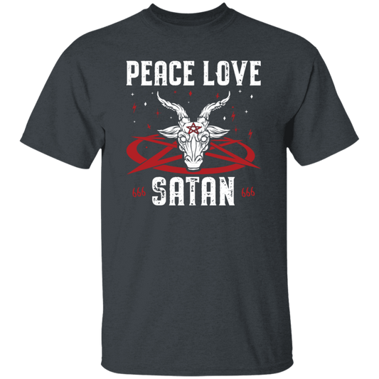 Peace Love Satan, Best Satan Gift, My Gift For Satan, Satan Lover Gift Unisex T-Shirt