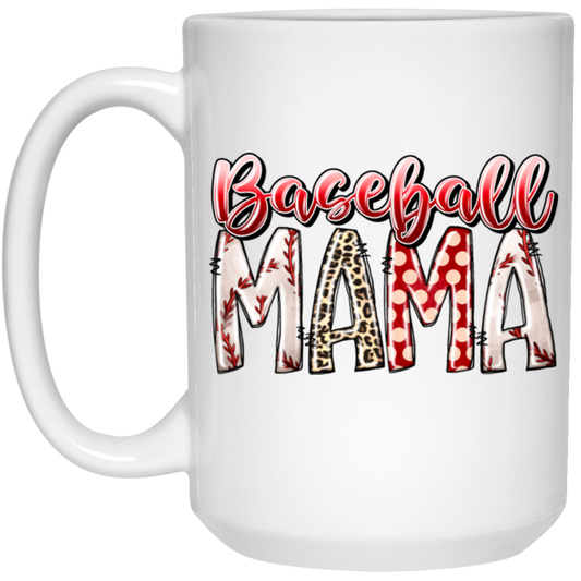 Best Mama, Baseball Mama, Love Baseball Gift, Gift For Mama, Mother's Day Gift, Sport Mom White Mug