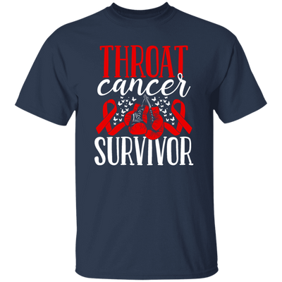 Awareness Ribbon Gift, Throat Cancer Awareness Ribbon Gloves Survivor Unisex T-Shirt