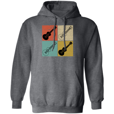 Four Ukulele Great Present For Ukulele Lover Birthday Gift Vintage Pullover Hoodie