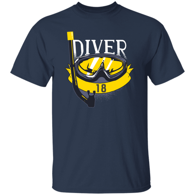 Cool Diver 18th Birthday Scuba Diving 18 Years Gift