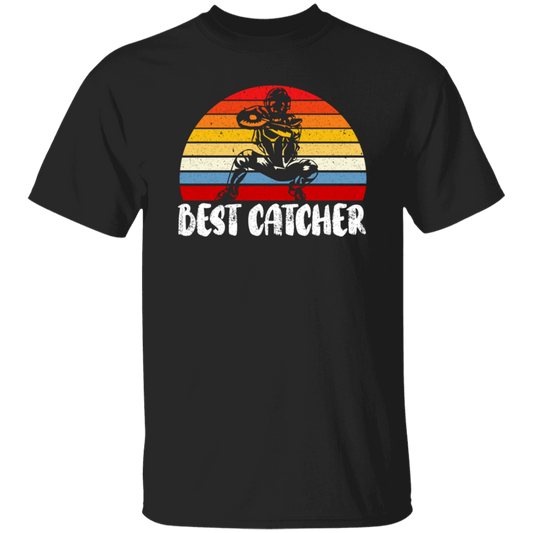 Baseball Catcher, Catcher Gift, Retro Catcher Gift, Love Retro Baseball, Catcher Vintage Unisex T-Shirt