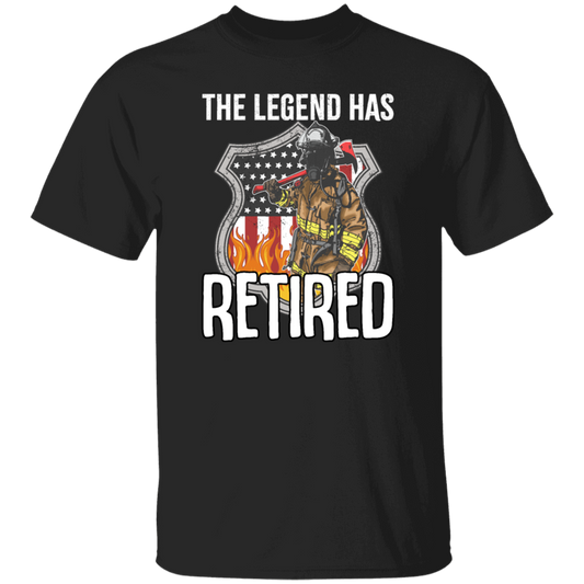 The Legend Has Retired Firefighter Retirement Gift Unisex T-Shirt