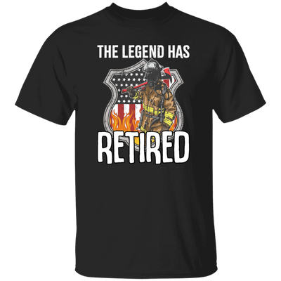 The Legend Has Retired Firefighter Retirement Gift Unisex T-Shirt