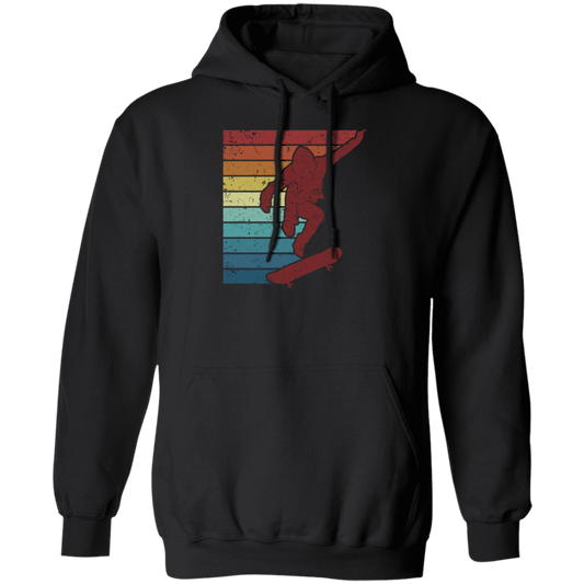 Skater Cool Vintage Hobby, Skaterboard Retro Pullover Hoodie