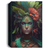 Tropicalpunk Goddess Queen, Luscious Fantasy Art Canvas