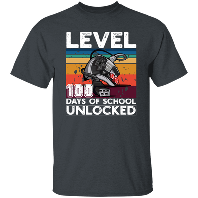 Love To Play Video Game, Level Up, 100 Days At School, Retro School Lover Unisex T-Shirt