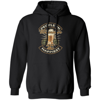 Wisconsin State Funny Wisconsin Beer Wisconsinite Happiest