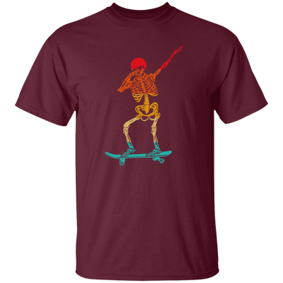 Cool Dabbing Skater Design For Men And Boys Skeleton Vintage Unisex T-Shirt