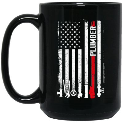 Plumber Gift Lover American Flag My Plumber