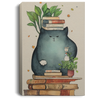 A Giant Cozy Cat With Books And House Plants And Jars And Mushroom, Anime Cat, Read Book, Bookworm
