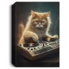 DJ Cat, Cat Playing Music, Cool Cat, Best DJ, Best Cat Ever Canvas