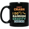 Retro Gravity Checks Cycopath Funny Cycling Pun Vintage