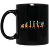 Evolution Bowling Team Bowling Vintage Design Black Mug