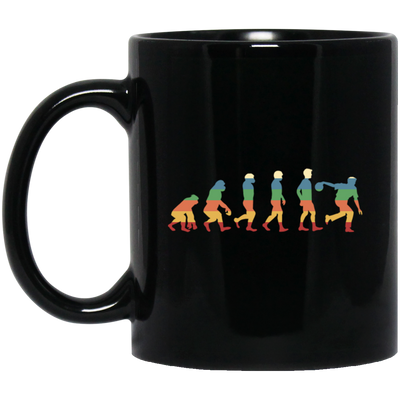 Evolution Bowling Team Bowling Vintage Design Black Mug