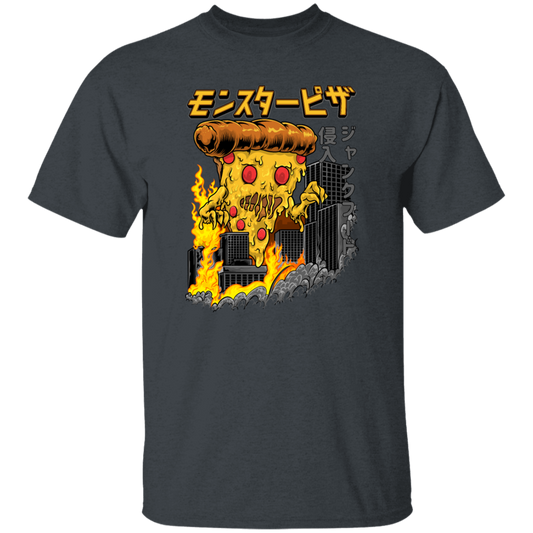 Love Pizza, Monster Pizza, Monster In City, Pizza Destroy City, Japanese Style Unisex T-Shirt