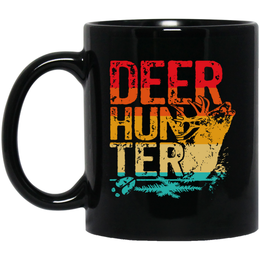 Cant Wait For Deer Hunting Season Deer Hunter Vintage Black Mug