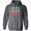 An Old Man With A Ukulele Never Underestimate Gift For Dad Birthday Pullover Hoodie