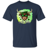 Bull Head Gift, Patricks Cow Lover, Lucky Heifer Gift, Bull And Shamrock Unisex T-Shirt