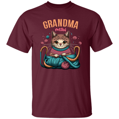 Knitting Grandma, Grandmeow, Love Cat, Love Knit, Gift For Grandma Unisex T-Shirt