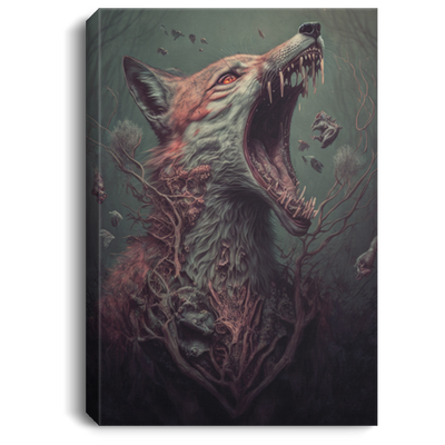 The Yawning Decaying Fox Dissolving Into Bones And Tendons, Ethereal, Within The Dense Forest