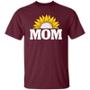 Mom Present, Sunflower Mom, Best Mother Ever, Half Sunflower, Sunflower Lover Unisex T-Shirt