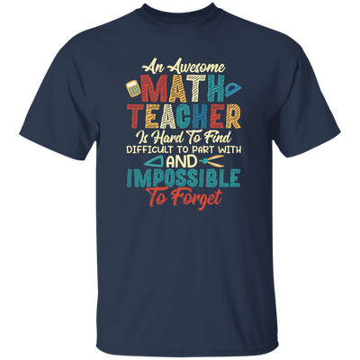 Retro Teacher Gift, An Awesome Math Teacher Is Hard To Find