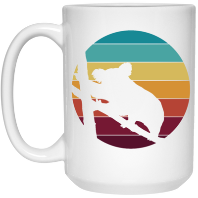 Shadow Of Cute Koalas Symbol Of Australia Fight To Wildlife White Mug