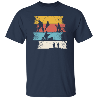 Retro Angel Motif, Retro Fisherman Vintage, Love Fishing Unisex T-Shirt