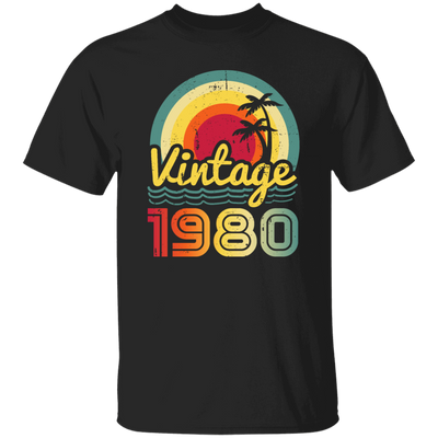Love 1980 Gift, Retro 1980 Gift, Vintage 1980 Gift, 1980 Birthday Gift, Hawaii Lover Gift Unisex T-Shirt