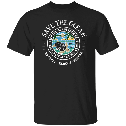 Save The Ocean - Turtle Keep The Sea Plastic Free