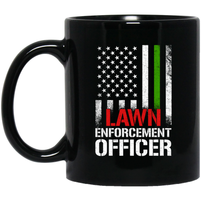 American Officer, Lawn Enforcement Officer, Lawyer Gift, American Lawyer Black Mug