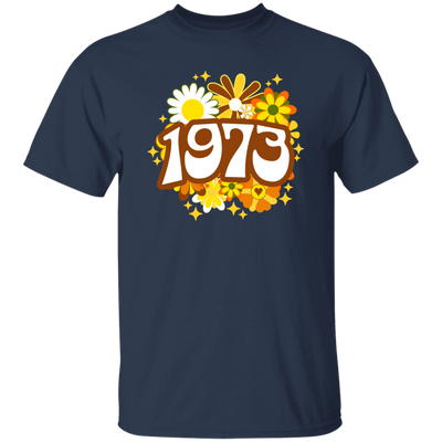 Birthday Gift 1973 Flower Lover Groovy Gift Colorful