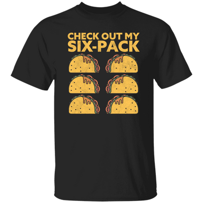 Retro Check Out My Six Pack, Funny Tacos Gift Idea