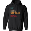 Eat Sleep Water Polo Repeat, Retro Water Polo Player Gift