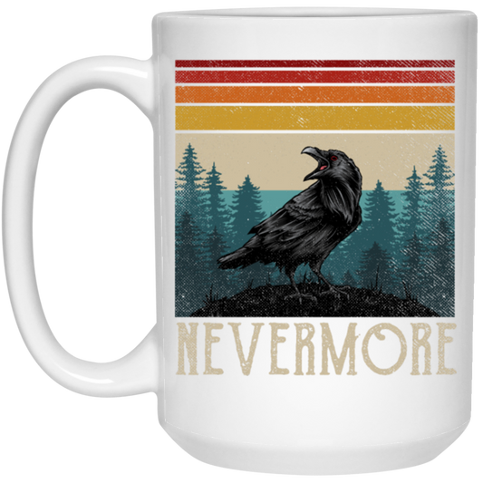 Nevermore Edgar Allan Poe Raven Gift Retro Vintage