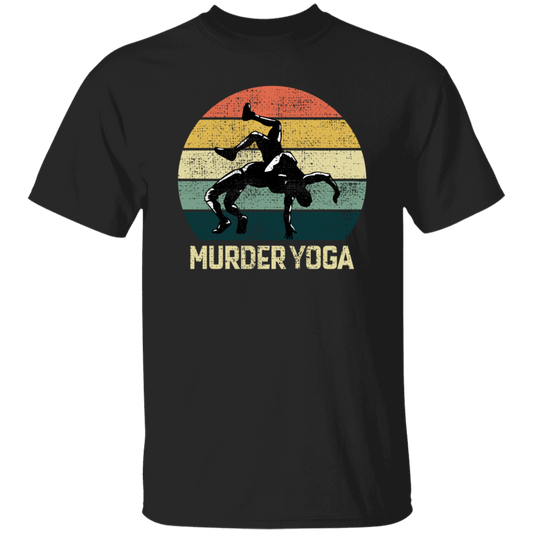 Funny Wrestling Brazilian Jiu-jitsu Murder Yoga Martial Arts Vintage Sportsmen Unisex T-Shirt