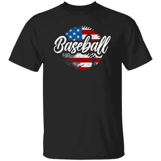 American Baseball, Love Baseball, Love American Football, American Flag In Ball Unisex T-Shirt