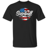 American Baseball, Love Baseball, Love American Football, American Flag In Ball Unisex T-Shirt