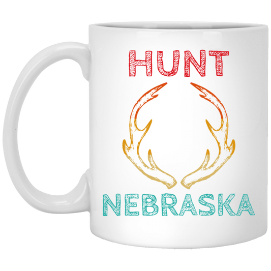 Deer Hunting Gear For Hunting Hunt Nebraska White Mug