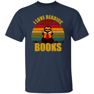 Sloth I Love Reading Books Unisex T-Shirt